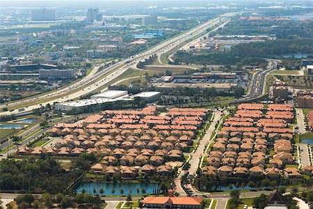 simsearch:625-01749514,k - Aerial view of a city, Orlando, Florida, USA Foto de stock - Sin royalties Premium, Código: 625-01749453