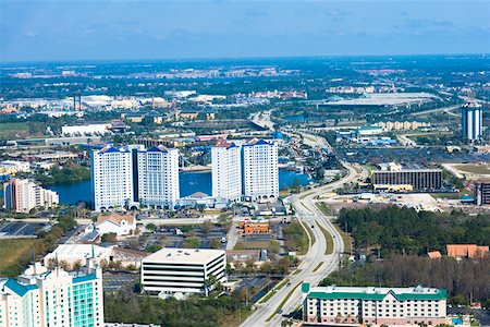 simsearch:625-01749514,k - Aerial view of a city, Orlando, Florida, USA Foto de stock - Sin royalties Premium, Código: 625-01749461