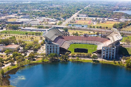 Vue aérienne d'un stade, Orlando, Florida, USA Photographie de stock - Premium Libres de Droits, Code: 625-01749471