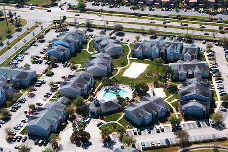 small town usa aerial view - Aerial view of buildings in a city, Orlando, Florida, USA Stock Photo - Premium Royalty-Free, Code: 625-01749506