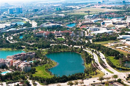 Vue aérienne des bâtiments dans une ville, Orlando, Florida, USA Photographie de stock - Premium Libres de Droits, Code: 625-01749510