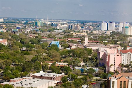 Bâtiments dans une ville, Orlando, Florida, USA Photographie de stock - Premium Libres de Droits, Code: 625-01749525