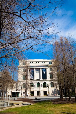 Trees in front of a museum, Orange County Regional History Center, Orlando, Florida, USA Stock Photo - Premium Royalty-Free, Code: 625-01749623