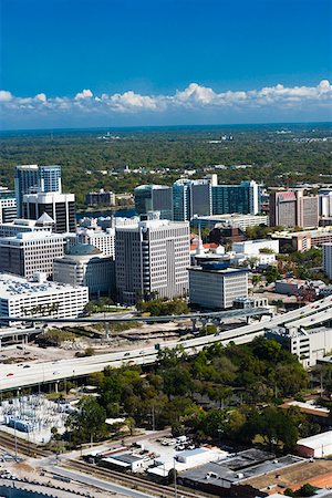 Aerial view of a city, Orlando, Florida, USA Stock Photo - Premium Royalty-Free, Code: 625-01749686