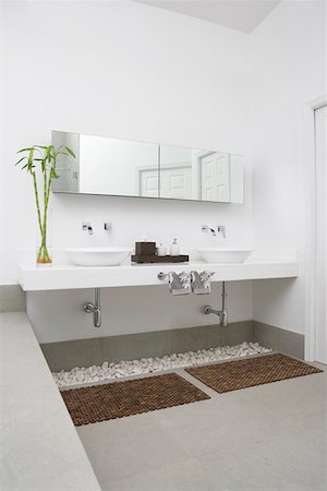 plant bathroom - Interiors of a bathroom Stock Photo - Premium Royalty-Free, Code: 625-01743571