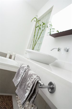 plant bathroom - Interiors of a bathroom Stock Photo - Premium Royalty-Free, Code: 625-01743580