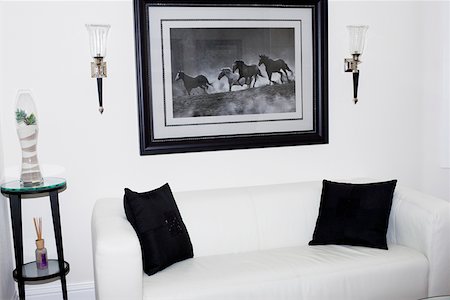 simsearch:625-01743926,k - Interiors of a living room Foto de stock - Sin royalties Premium, Código: 625-01743834