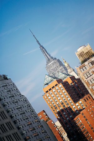 simsearch:625-01750312,k - Faible angle vue des bâtiments, Empire State Building, Manhattan, New York City, état de New York, USA Photographie de stock - Premium Libres de Droits, Code: 625-01750196