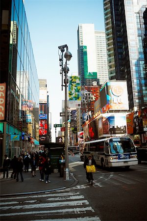 public transportation in manhattan ny - Bâtiments dans une ville, Times Square Manhattan, New York City, New York État, USA Photographie de stock - Premium Libres de Droits, Code: 625-01750206