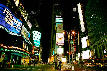 Buildings lit up at night in a city, Times Square, Manhattan, New York City, New York State, USA Stock Photo - Premium Royalty-Free, Code: 625-01750265