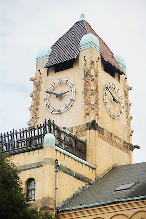 simsearch:625-01750414,k - Low Angle View of ein Uhrturm, Savannah, Georgia, USA Stockbilder - Premium RF Lizenzfrei, Bildnummer: 625-01750401