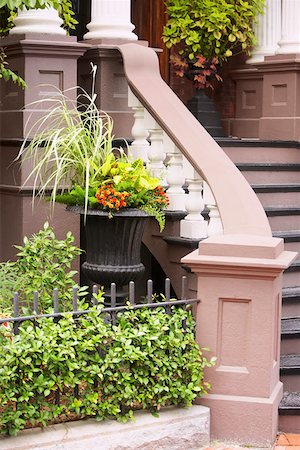 simsearch:625-01750377,k - Staircase of a building, Savannah Georgia, USA Foto de stock - Sin royalties Premium, Código: 625-01750413