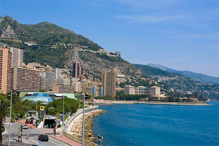 Buildings at the waterfront, Monte Carlo, Monaco Stock Photo - Premium Royalty-Free, Code: 625-01750438