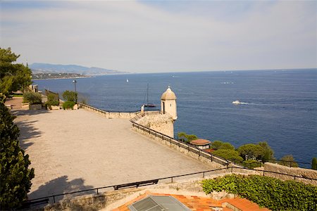 Vue grand angle sur un point d'observation, Monte Carlo, Monaco Photographie de stock - Premium Libres de Droits, Code: 625-01750460