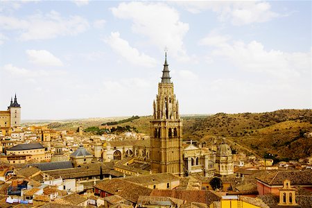 Cathedral in a city, Cathedral Of Toledo, Toledo, Spain Stock Photo - Premium Royalty-Free, Code: 625-01750676