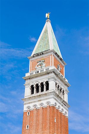 simsearch:625-01750774,k - Vue d'angle faible d'un clocher, la place Saint-Marc, Venise, Italie Photographie de stock - Premium Libres de Droits, Code: 625-01750728
