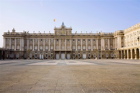 else palace courtyard - Facade of a palace, Madrid Royal Palace, Madrid, Spain Stock Photo - Premium Royalty-Free, Code: 625-01750804