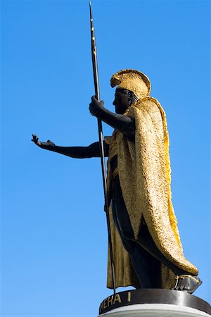 simsearch:625-01751196,k - Vue d'angle faible d'une statue, Statue de roi Kamehameha, Honolulu, Oahu archipel de Hawaii, États-Unis Photographie de stock - Premium Libres de Droits, Code: 625-01750998