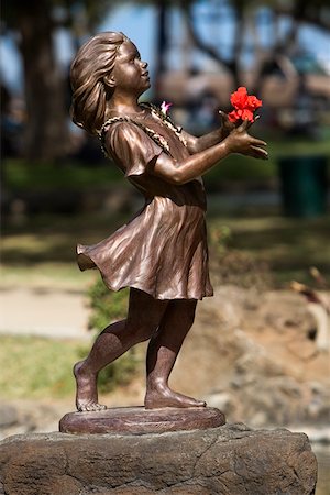 simsearch:625-01751007,k - Statue in a park, Waikiki Beach, Honolulu, Oahu, Hawaii Islands, USA Foto de stock - Sin royalties Premium, Código: 625-01751244