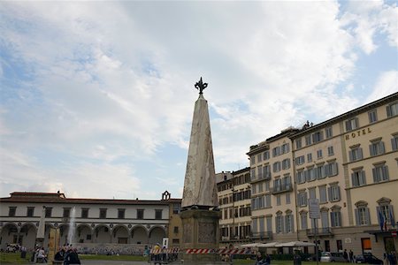 santa maria novella - Low angle view of an obelisk, Piazza Santa Maria Novella, Florence, Italy Stock Photo - Premium Royalty-Free, Code: 625-01751330
