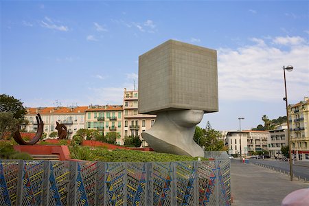 france city road and building pic - Sculpture in a park, Acropolis Conference Center, Nice, France Stock Photo - Premium Royalty-Free, Code: 625-01751488