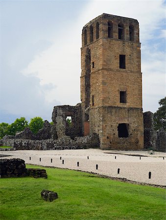 Old ruins of a church, La Merced Church, Old Panama, Panama City, Panama Stock Photo - Premium Royalty-Free, Code: 625-01751669