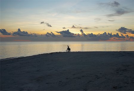 simsearch:625-01749794,k - Silhouette of a person on the beach, South West Bay, Providencia, Providencia y Santa Catalina, San Andres y Foto de stock - Sin royalties Premium, Código: 625-01751750