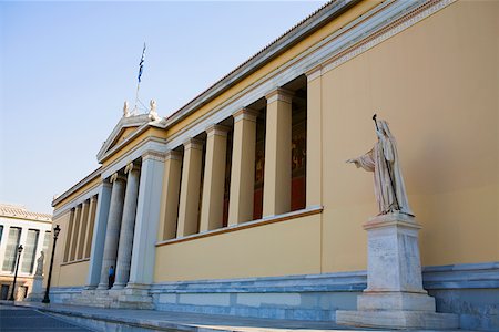 simsearch:625-01752810,k - Low angle view of an educational building, Athens Academy, Athens, Greece Stock Photo - Premium Royalty-Free, Code: 625-01752282