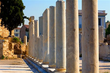 simsearch:625-01752311,k - Columns in a courtyard, Roman Agora, Athens, Greece Foto de stock - Sin royalties Premium, Código: 625-01752292