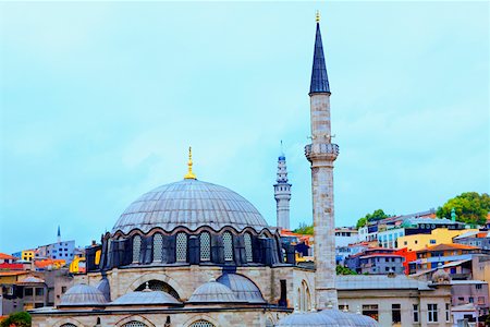 sultanahmet mosque - High section view of a mosque, Blue Mosque, Istanbul, Turkey Stock Photo - Premium Royalty-Free, Code: 625-01752335