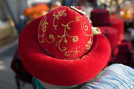 Close-up of a Turkish traditional cap, Istanbul, Turkey Stock Photo - Premium Royalty-Free, Code: 625-01752379