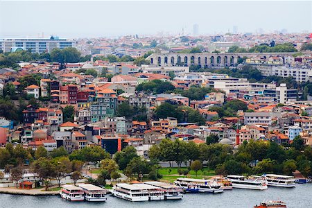 simsearch:625-01752149,k - High angle view of buildings in a city, Istanbul, Turkey Foto de stock - Sin royalties Premium, Código: 625-01752372