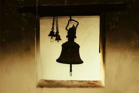 Bells hanging in a temple, Muktinath, Annapurna Range, Himalayas, Nepal Stock Photo - Premium Royalty-Free, Code: 625-01752962