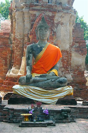 simsearch:625-01752198,k - Statue von Buddha in einem Tempel, Sukhothai, Thailand Stockbilder - Premium RF Lizenzfrei, Bildnummer: 625-01753028