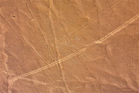 desert drawing - High angle view of Nazca lines, Nazca, Peru Stock Photo - Premium Royalty-Free, Code: 625-01753157