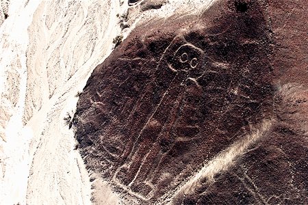 south american culture - High angle view of Nazca lines, Nazca, Peru Stock Photo - Premium Royalty-Free, Code: 625-01753430