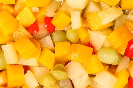 Close-up of fruit salad Foto de stock - Sin royalties Premium, Código: 625-02266182