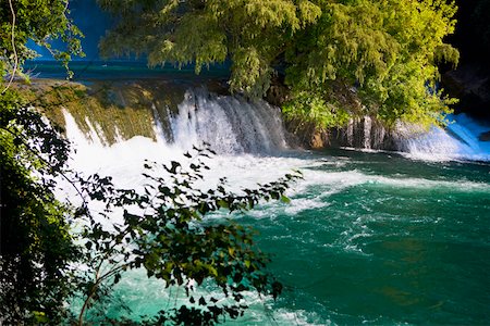 simsearch:625-02268112,k - Waterfall in a forest, Waterfalls of the Monkeys, City Valleys, San Luis Potosi, Mexico Foto de stock - Royalty Free Premium, Número: 625-02268022