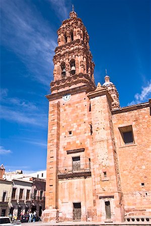 simsearch:625-01093128,k - Low angle view of a cathedral, Catedral De Zacatecas, Zacatecas, Mexico Stock Photo - Premium Royalty-Free, Code: 625-02268030