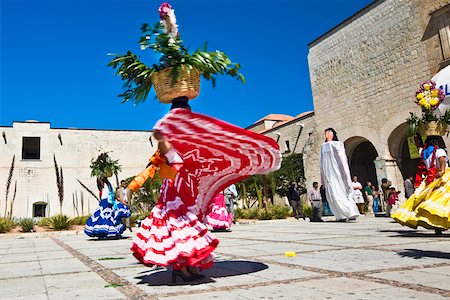 diversion - Dancers performing at a wedding ceremony, Oaxaca, Oaxaca State, Mexico Stock Photo - Premium Royalty-Free, Code: 625-02268054