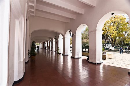 Arcade of a city hall, San Cristobal De Las Casas, Chiapas, Mexico Stock Photo - Premium Royalty-Free, Code: 625-02268076