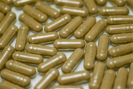 Close-up of capsules Stock Photo - Premium Royalty-Free, Code: 625-02926538
