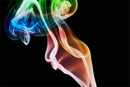 Gros plan de fumée multicolore Photographie de stock - Premium Libres de Droits, Code: 625-02926554