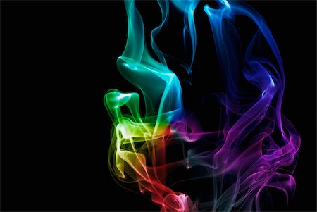 Close-up of multi-colored smoke Foto de stock - Sin royalties Premium, Código: 625-02926751