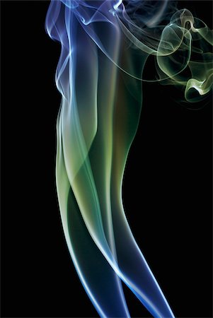 smoke with transparent background - Close-up of multi-colored smoke Foto de stock - Sin royalties Premium, Código: 625-02927227