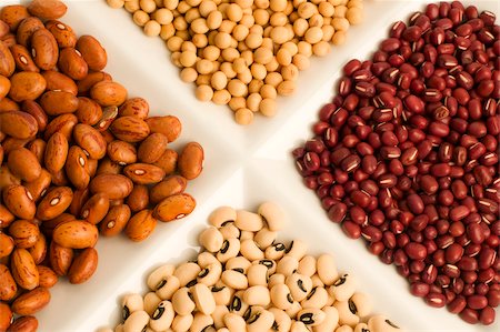 soybean - Close-up of assorted beans Stock Photo - Premium Royalty-Free, Code: 625-02927416