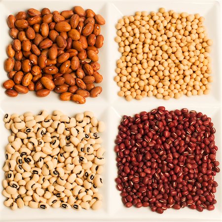 soja - Close-up of assorted beans Foto de stock - Sin royalties Premium, Código: 625-02927427