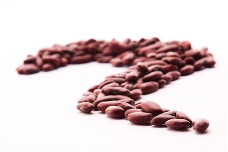 question mark - Close-up of kidney beans Stock Photo - Premium Royalty-Free, Code: 625-02927461