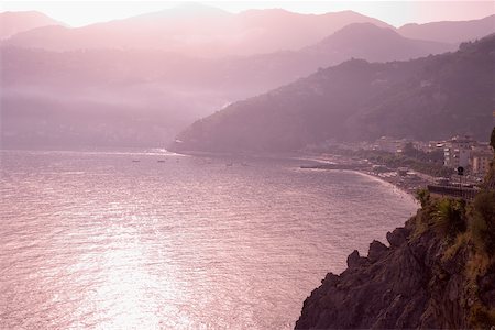 salerno - High angle view of a coastline, Amalfi Coast, Maiori, Salerno, Campania, Italy Stock Photo - Premium Royalty-Free, Code: 625-02927626