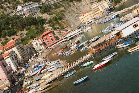 simsearch:625-02928106,k - Boats at a harbor, Marina Grande, Capri, Sorrento, Sorrentine Peninsula, Naples Province, Campania, Italy Foto de stock - Sin royalties Premium, Código: 625-02927683